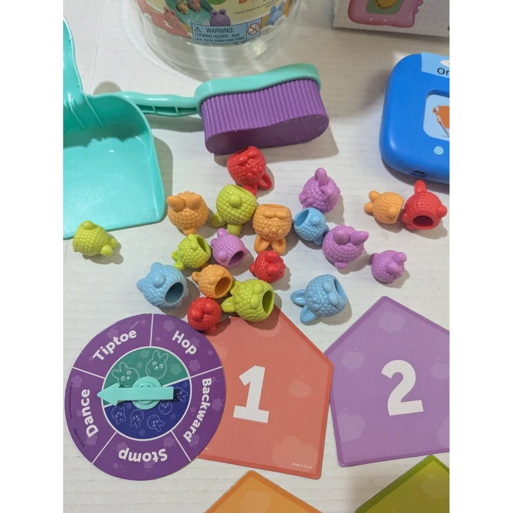 Learning Resources Count Clean Dust Bunnies & Kuovei Card Machine Flashcard Set